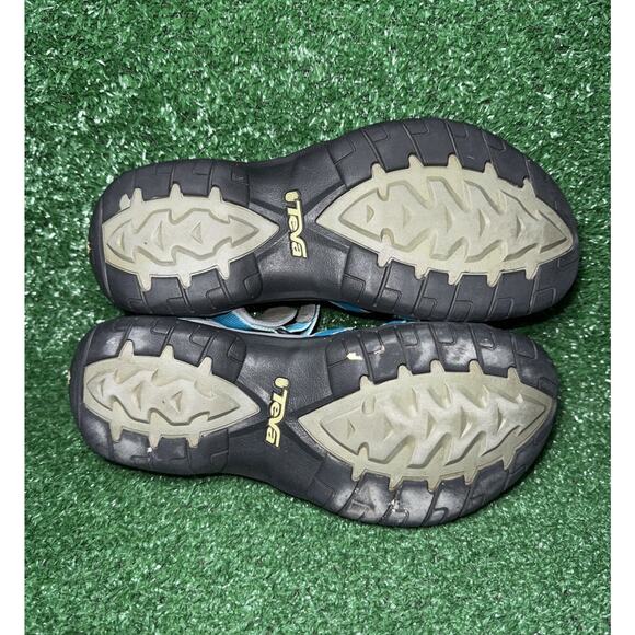 Teva Tirra 4266 Strappy Sports Hiking Sandals Blue Grey Hook & Loop Women Size 8 - Picture 8 of 9